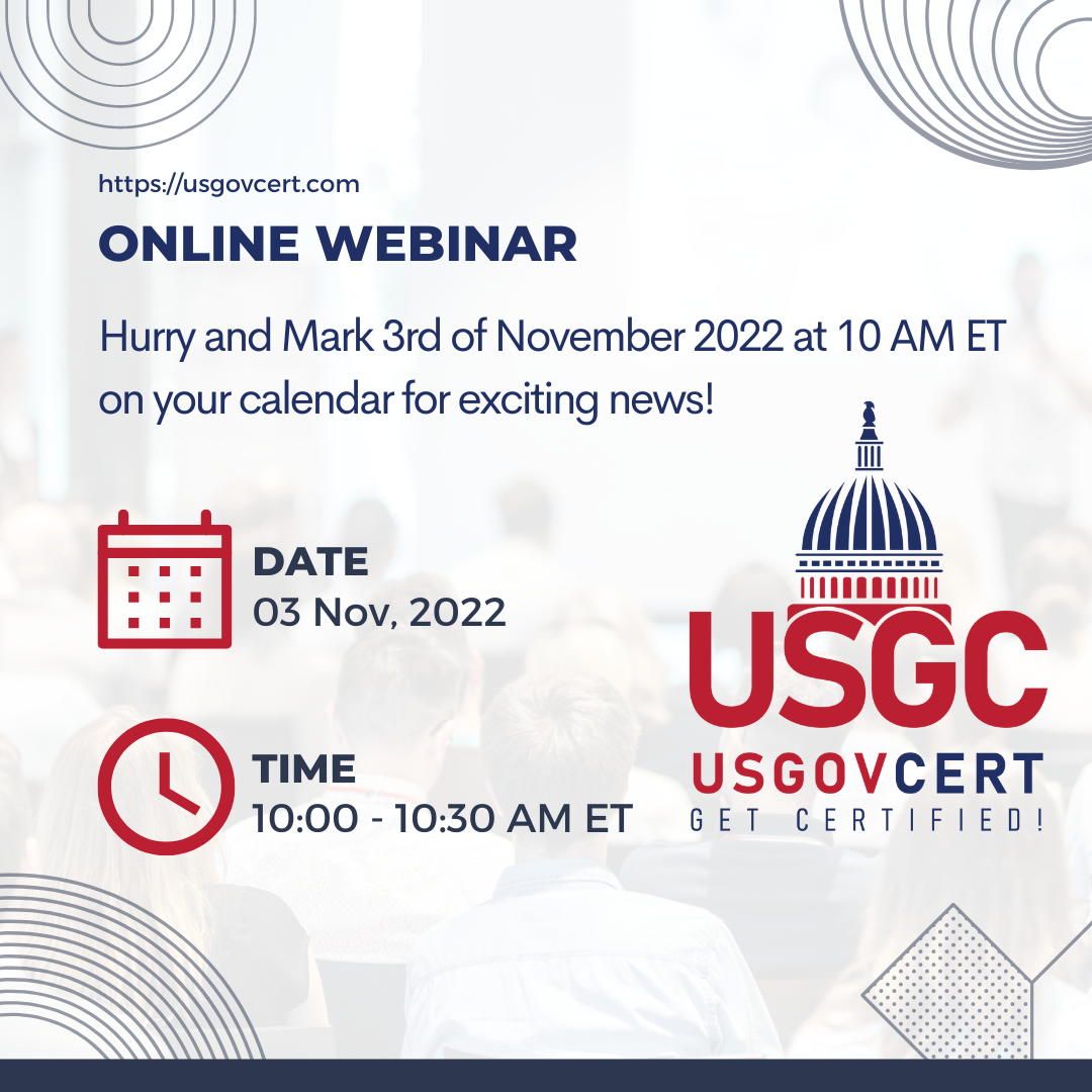 Webinar on USGovCert