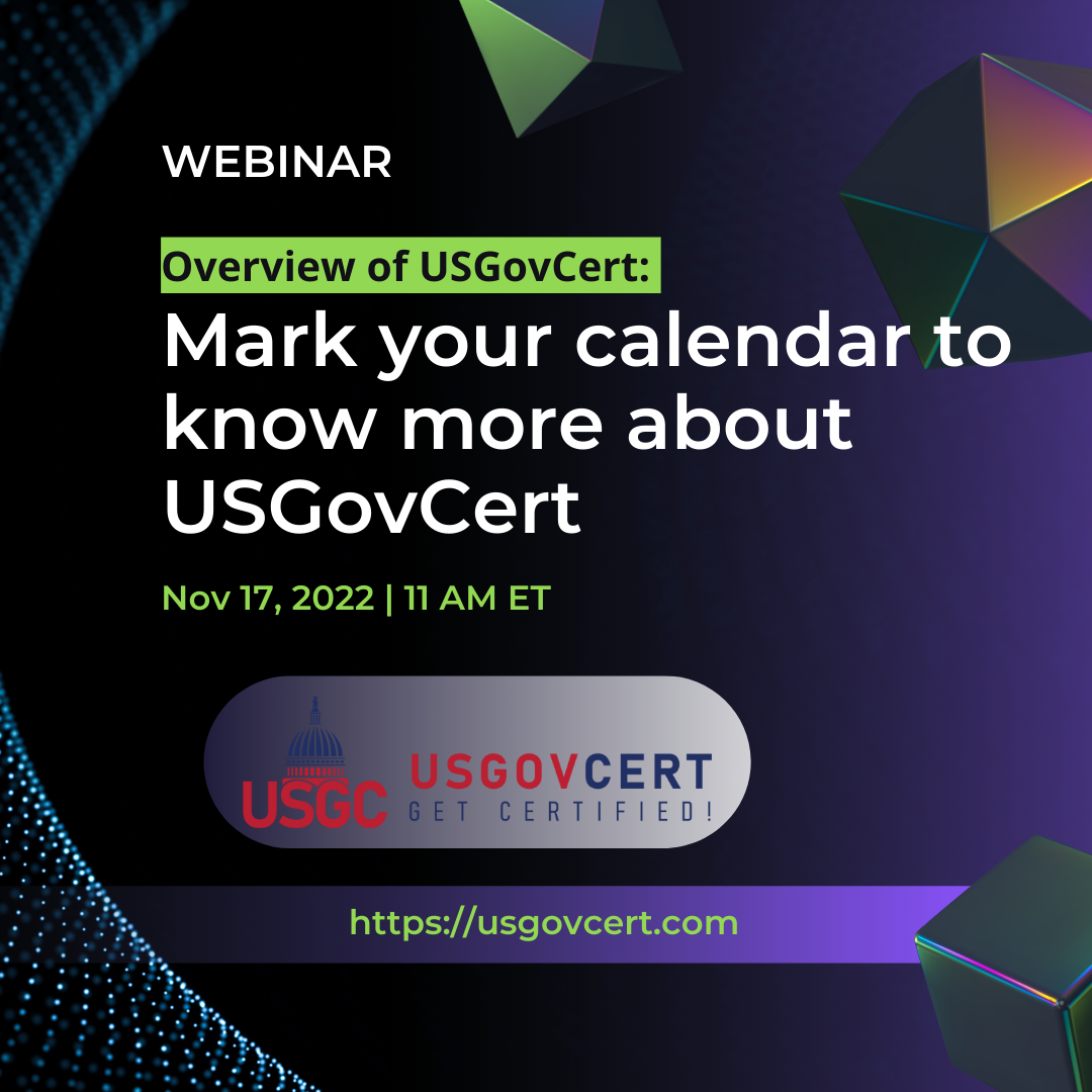 Webinar on the Overview of USGovCert